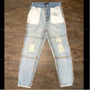 Maniere De Voir Inside Out Mom Jeans